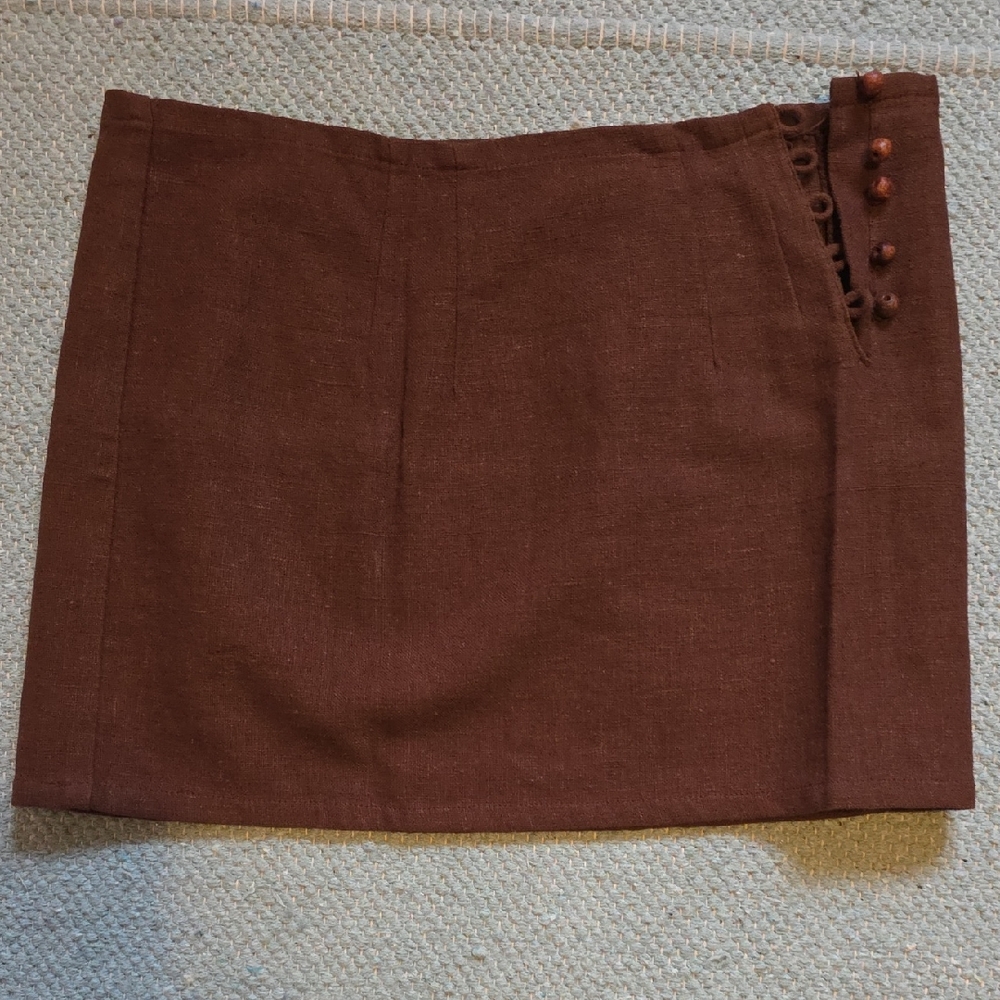 Elegant Brown Skirt